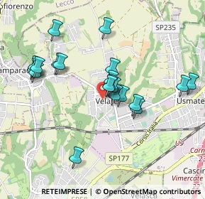 Mappa Via Alessandro Volta, 20865 Usmate Velate MB, Italia (0.861)