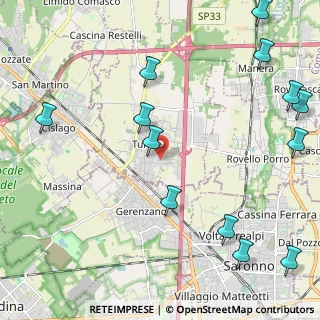 Mappa Via Vincenzo Bellini, 22078 Turate CO, Italia (2.91615)