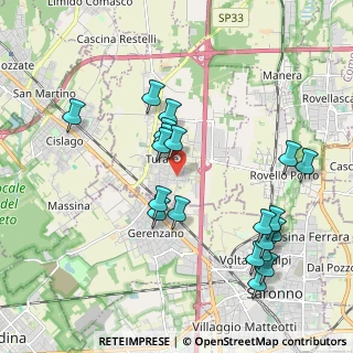 Mappa Via Vincenzo Bellini, 22078 Turate CO, Italia (2.065)