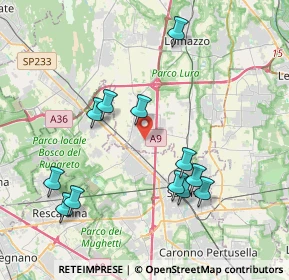 Mappa Via Vincenzo Bellini, 22078 Turate CO, Italia (4.04083)