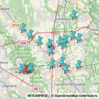 Mappa Via Vincenzo Bellini, 22078 Turate CO, Italia (4.02)