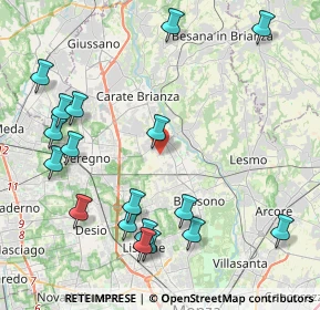 Mappa Via Tagliamento, 20847 Albiate MB, Italia (4.96889)