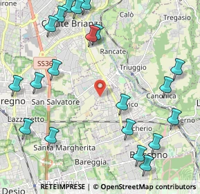 Mappa Via Tagliamento, 20847 Albiate MB, Italia (2.747)