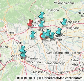 Mappa Piazza Facchetti Faustino, 35013 Cittadella PD, Italia (11.25286)