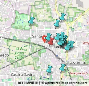 Mappa Via Manfredo Fanti, 20831 Seregno MB, Italia (0.821)