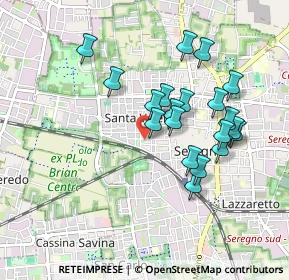 Mappa Via Manfredo Fanti, 20831 Seregno MB, Italia (0.827)