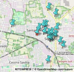 Mappa Via Manfredo Fanti, 20831 Seregno MB, Italia (0.8295)