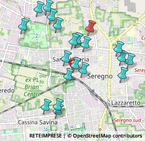 Mappa Via Manfredo Fanti, 20831 Seregno MB, Italia (1.02)