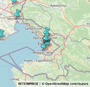 Mappa Via Michelangelo Buonarroti, 34141 Trieste TS, Italia (19.55818)