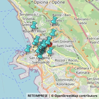 Mappa Via Michelangelo Buonarroti, 34141 Trieste TS, Italia (1.06611)