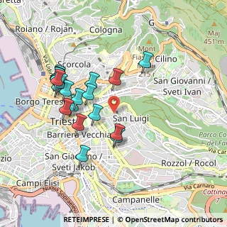 Mappa Via Michelangelo Buonarroti, 34141 Trieste TS, Italia (0.905)
