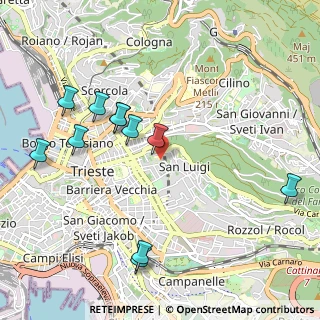 Mappa Via Michelangelo Buonarroti, 34141 Trieste TS, Italia (1.10727)