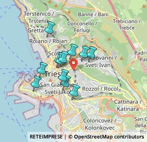 Mappa Via Michelangelo Buonarroti, 34141 Trieste TS, Italia (1.22833)