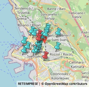 Mappa Via Michelangelo Buonarroti, 34141 Trieste TS, Italia (1.0895)