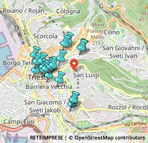 Mappa Via Michelangelo Buonarroti, 34141 Trieste TS, Italia (0.774)