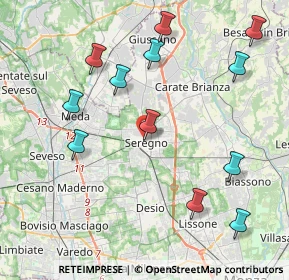 Mappa Vicolo Sant'Agostino, 20831 Seregno MB, Italia (4.57667)