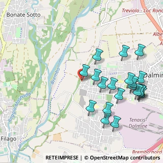 Mappa Via Sertorio, 24044 Dalmine BG, Italia (1.133)