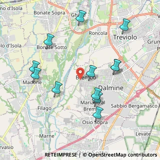 Mappa Via Sertorio, 24044 Dalmine BG, Italia (2.07583)