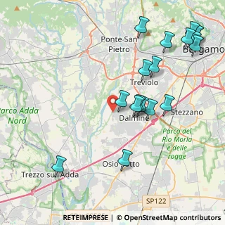 Mappa Via Sertorio, 24044 Dalmine BG, Italia (4.88444)