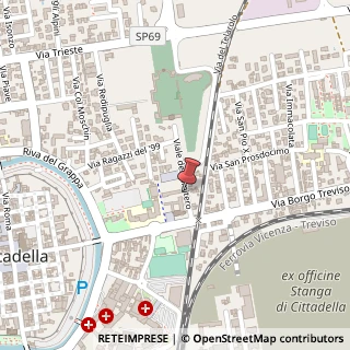 Mappa Viale del Cimitero, 1, 35013 Cittadella, Padova (Veneto)