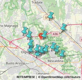 Mappa Via A.Manzoni, 21055 Gorla Minore VA, Italia (3.15667)