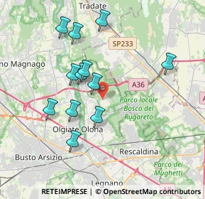 Mappa Via A.Manzoni, 21055 Gorla Minore VA, Italia (3.54417)