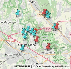 Mappa Via A.Manzoni, 21055 Gorla Minore VA, Italia (3.46467)