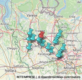 Mappa Via A.Manzoni, 21055 Gorla Minore VA, Italia (11.04)