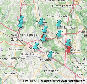Mappa Via A.Manzoni, 21055 Gorla Minore VA, Italia (6.38909)