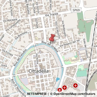 Mappa Via Riva del Grappa, 23, 35013 Cittadella, Padova (Veneto)