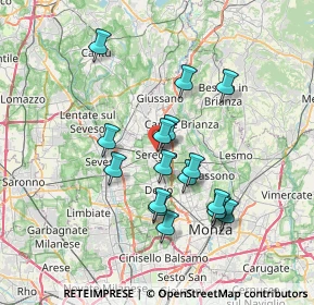 Mappa Via Cavalieri di, 20831 Seregno MB, Italia (6.39824)