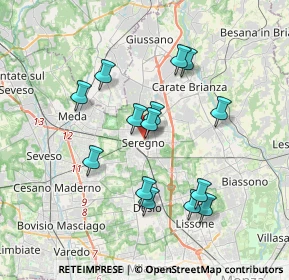 Mappa Via Cavalieri di, 20831 Seregno MB, Italia (3.32857)