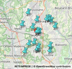 Mappa Via Cavalieri di, 20831 Seregno MB, Italia (3.11105)