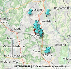 Mappa Via Cavalieri di, 20831 Seregno MB, Italia (2.25182)