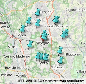 Mappa L.go S. Vittore, 20831 Seregno MB, Italia (3.18611)