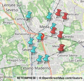 Mappa Via Vignazzola, 20821 Meda MB, Italia (1.76786)