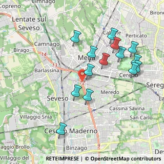 Mappa Via Vignazzola, 20821 Meda MB, Italia (1.97143)