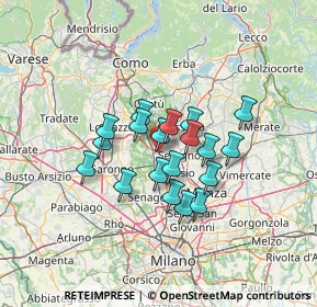 Mappa Via Vignazzola, 20821 Meda MB, Italia (9.65053)