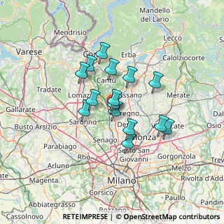 Mappa Via Vignazzola, 20821 Meda MB, Italia (10.07)