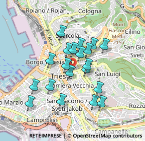 Mappa 34125 Trieste TS, Italia (0.724)