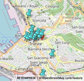 Mappa 34125 Trieste TS, Italia (0.70933)