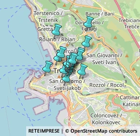 Mappa 34125 Trieste TS, Italia (0.73556)