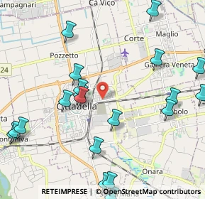 Mappa Via Risorgimento, 35013 Cittadella PD, Italia (2.61)