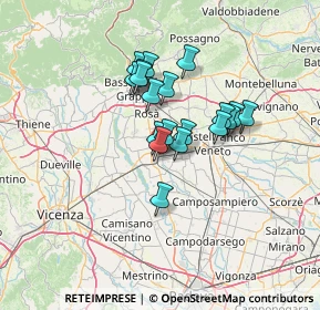 Mappa Via Risorgimento, 35013 Cittadella PD, Italia (9.70895)