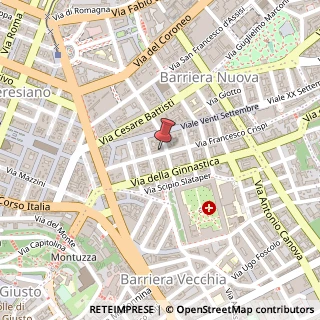 Mappa Via Francesco Crispi, 20, 34125 Trieste, Trieste (Friuli-Venezia Giulia)
