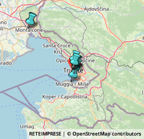 Mappa Via della Cassa di Risparmio, 34121 Trieste TS, Italia (7.86833)