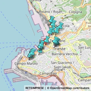 Mappa Piazza Nicolò Tommaseo, 34121 Trieste TS, Italia (0.636)