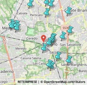 Mappa Via Fratelli Cairoli, 20831 Seregno MB, Italia (2.183)