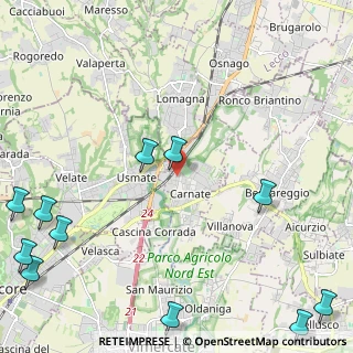Mappa Via Michelangelo Buonarroti, 20866 Carnate MB, Italia (3.39727)