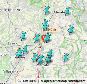 Mappa Via Galilei, 20866 Carnate MB, Italia (3.6805)